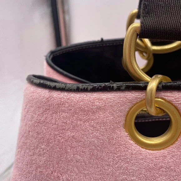 💅✨🩷Vintage XL Juicy Couture Pink and Brown Y2K Bag - Picture 9 of 17